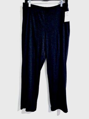 Croft & Barrow PL Classic Short Black Night Pull-on Straight Leg Stretchy Pants